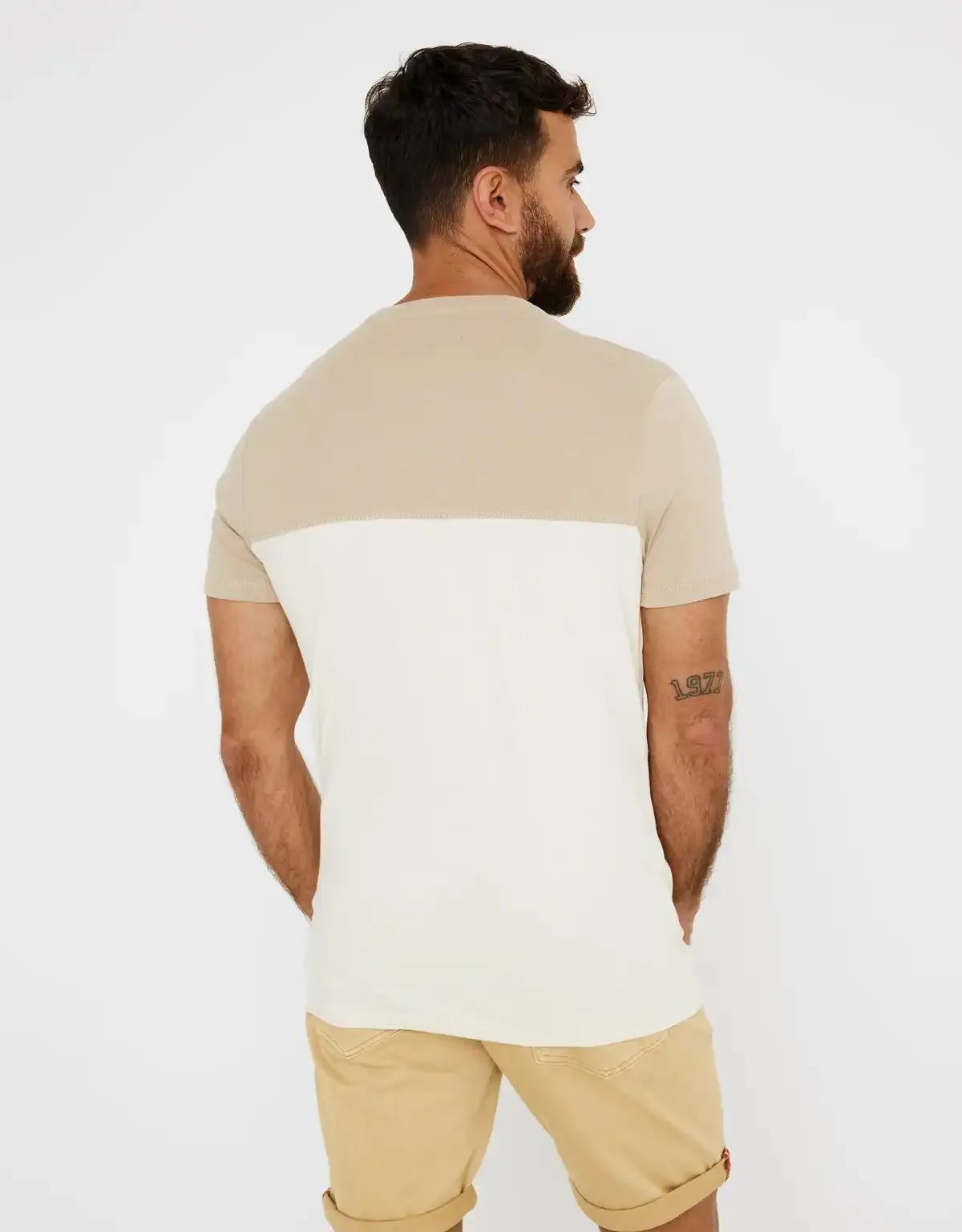 Camiseta Manga Corta Algodón Taupe - Benhar