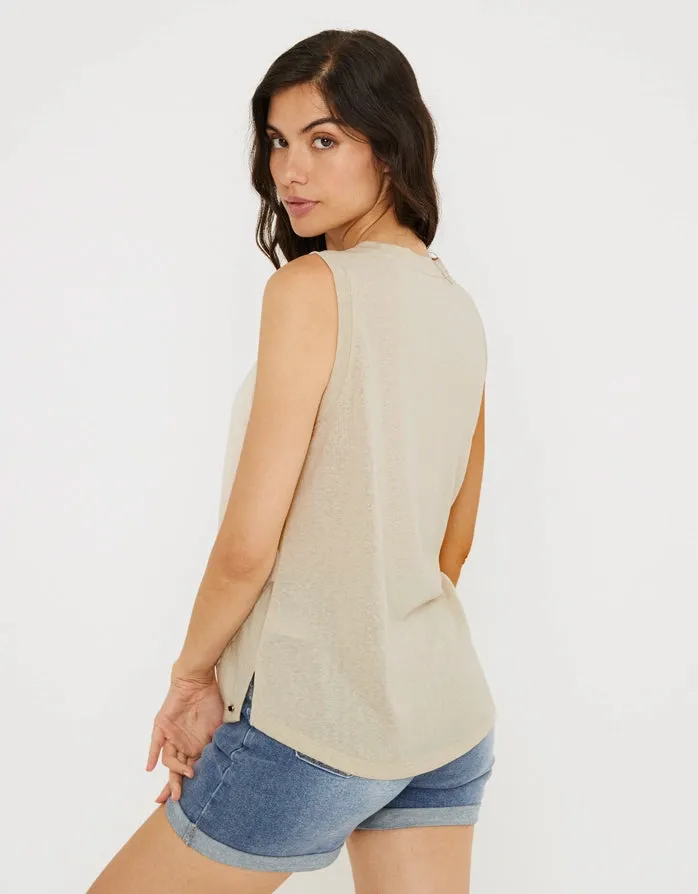 Camiseta Tirantes Beige - Yena