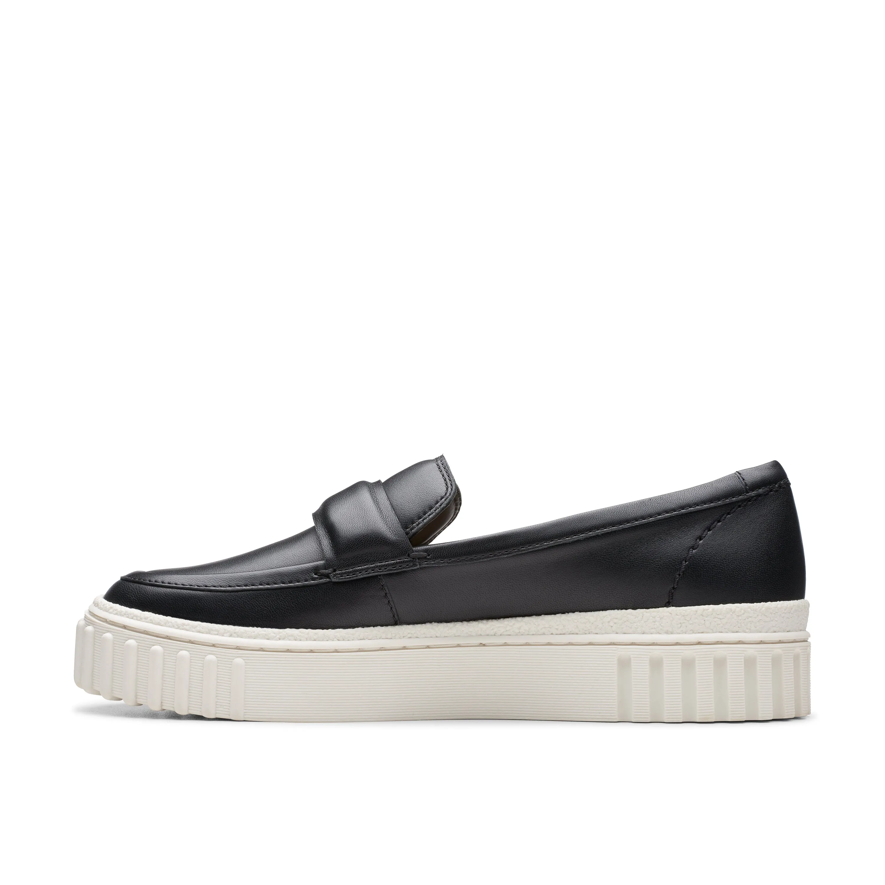 CLARKS | MOCASINES MUJER | MAYHILL COVE BLACK LEATHER | NEGRO
