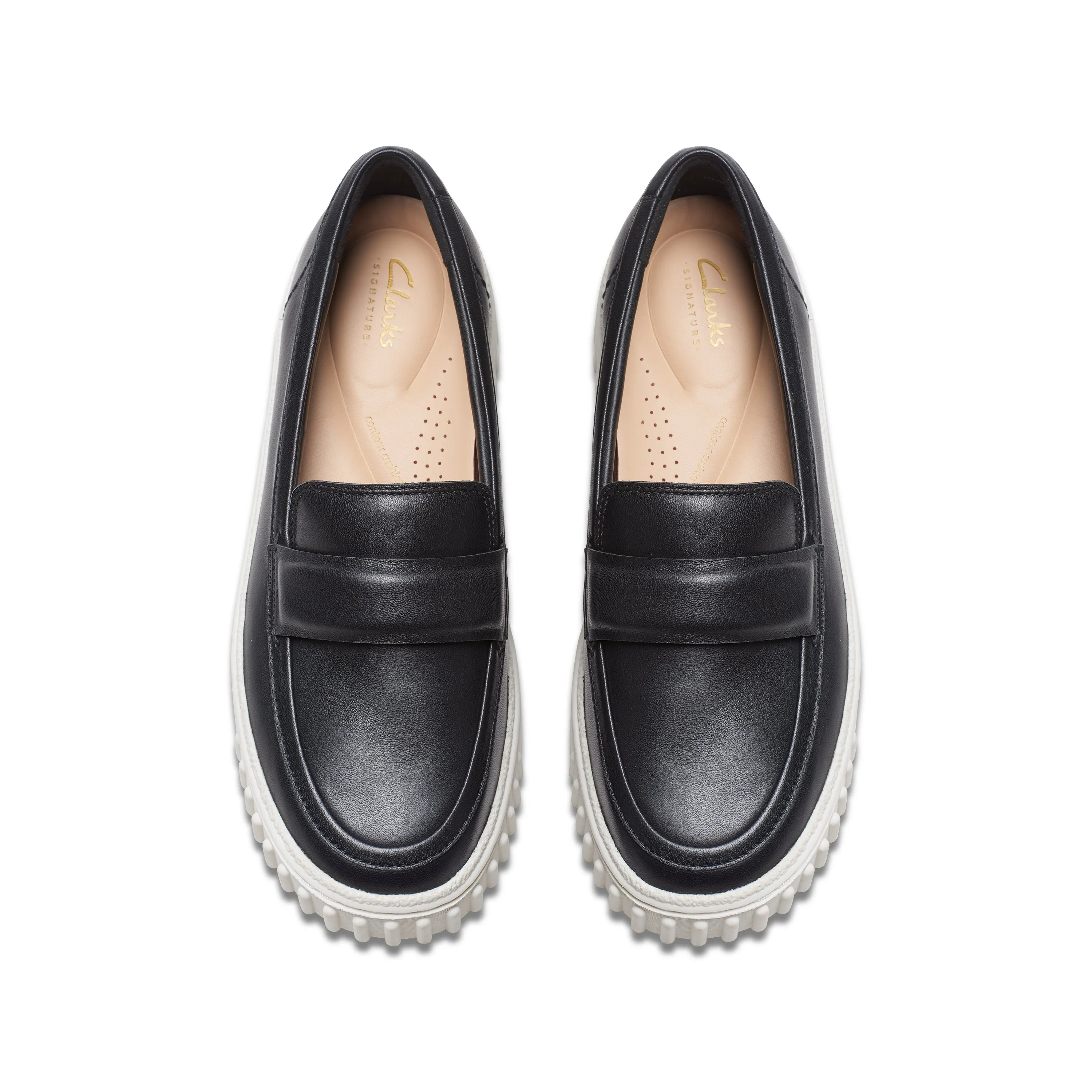 CLARKS | MOCASINES MUJER | MAYHILL COVE BLACK LEATHER | NEGRO