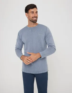 Jersey Manga Larga Algodón Azul - Jacks