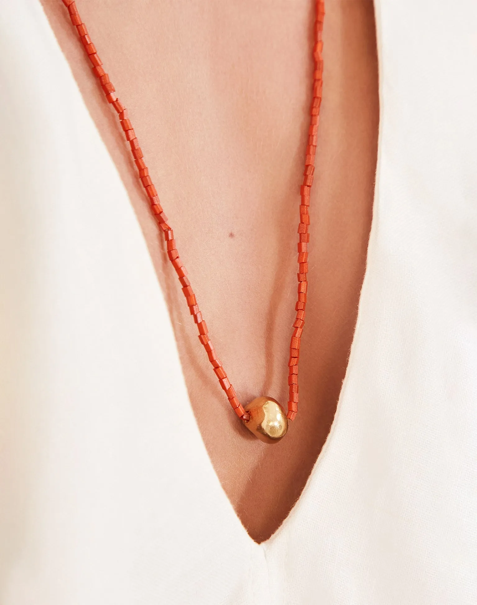 Paige Necklace - Orange