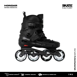 PATINES HD INLINE NEW SKULL / NEGROS 80MM
