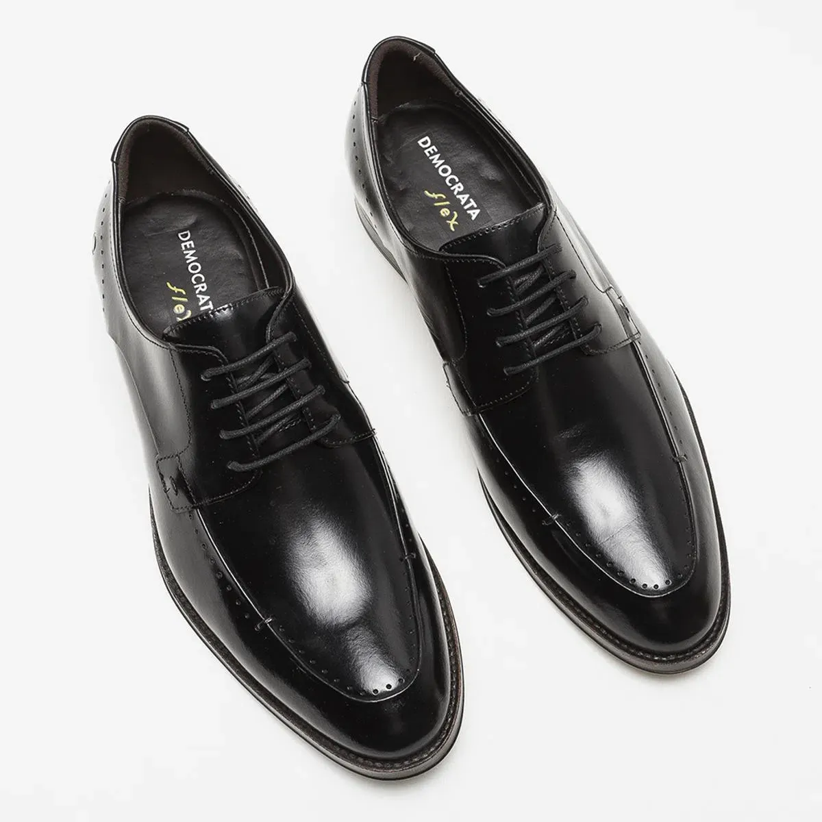 Sapato Metropolitan Harry Cadarço Preto Democrata